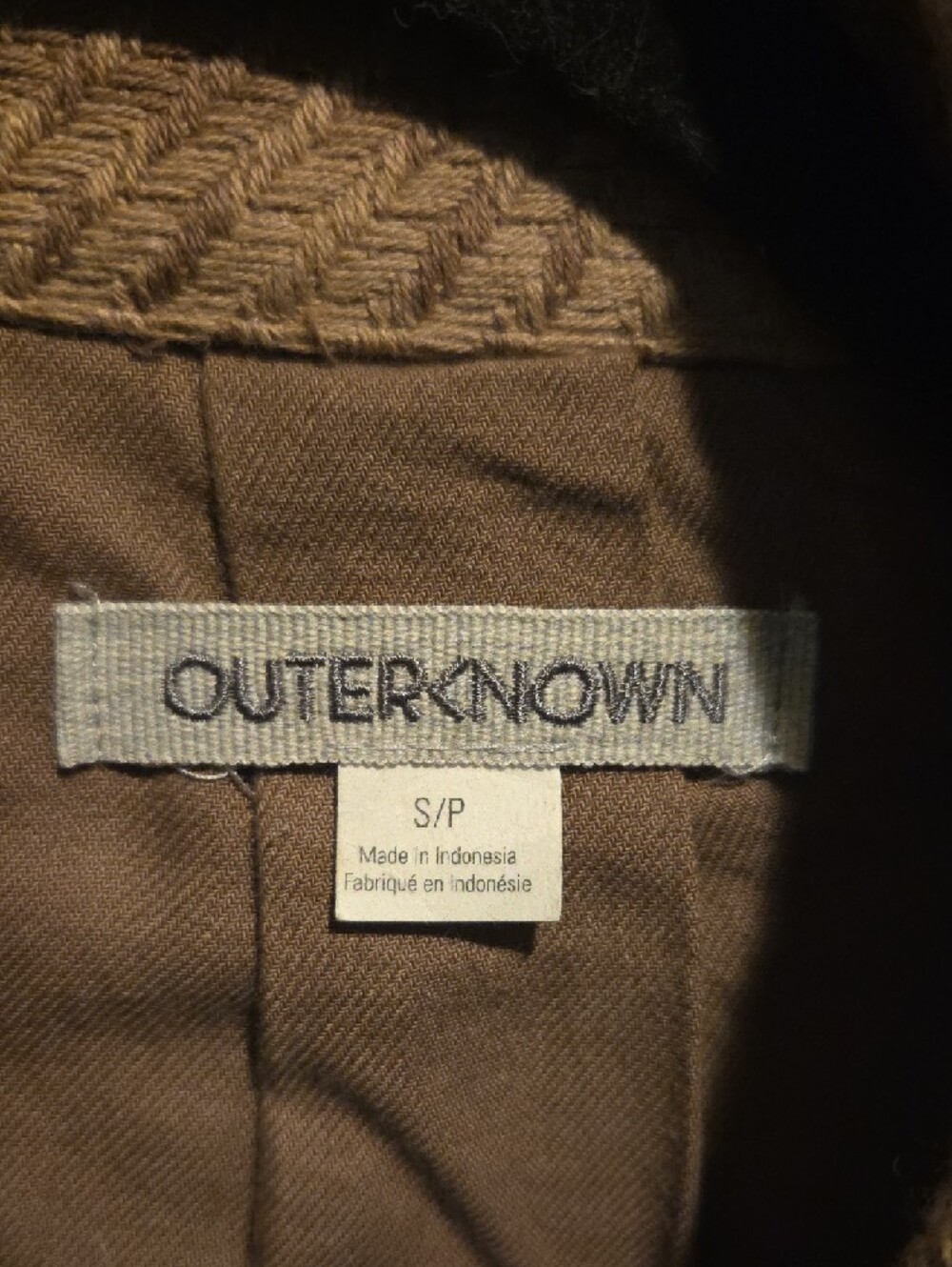 Outerknown Mauve/ Dusty Rose Plaid Shirt Jacket - Picture 2 of 3